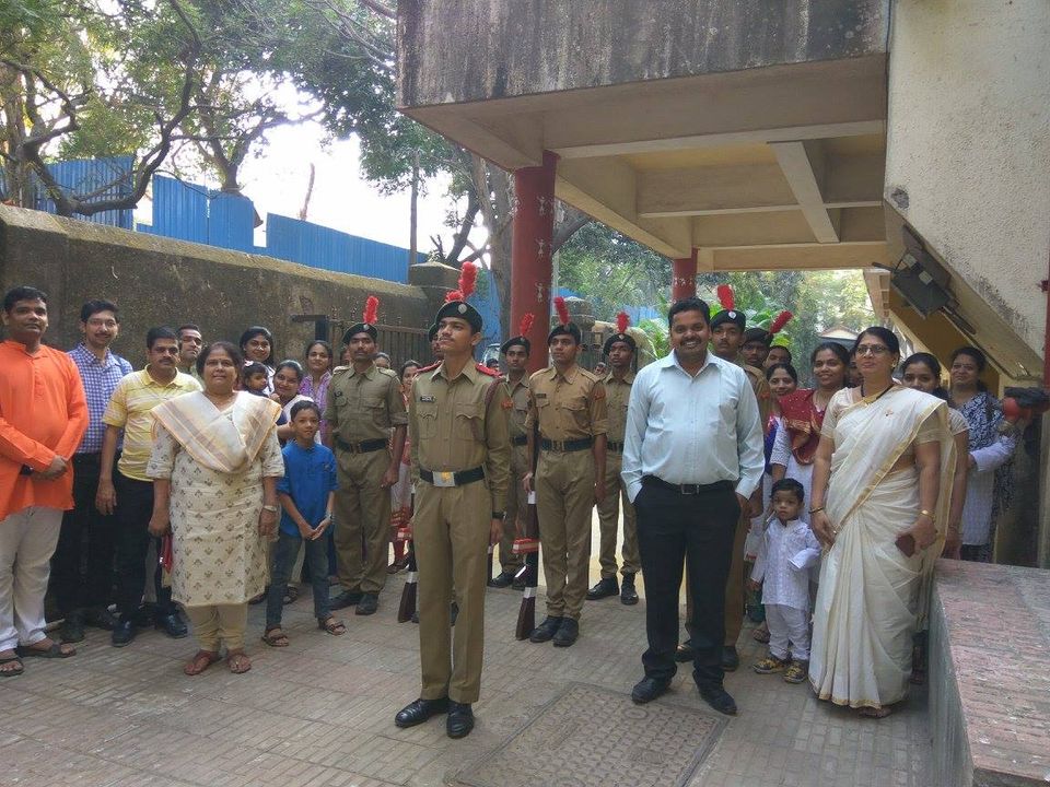 Flag hosting at DES NMITD mumbai campus dadar
