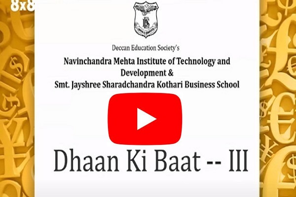 Dhaan Ki Baat session-3 at DES NMITD & JSKBS